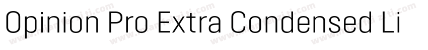 Opinion Pro Extra Condensed Light字体转换